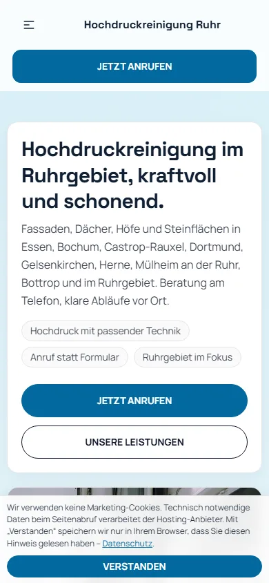 Hochdruckreinigung Ruhr, Mobile