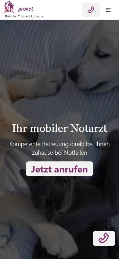 Provet Tierarzt Notdienst, Mobile